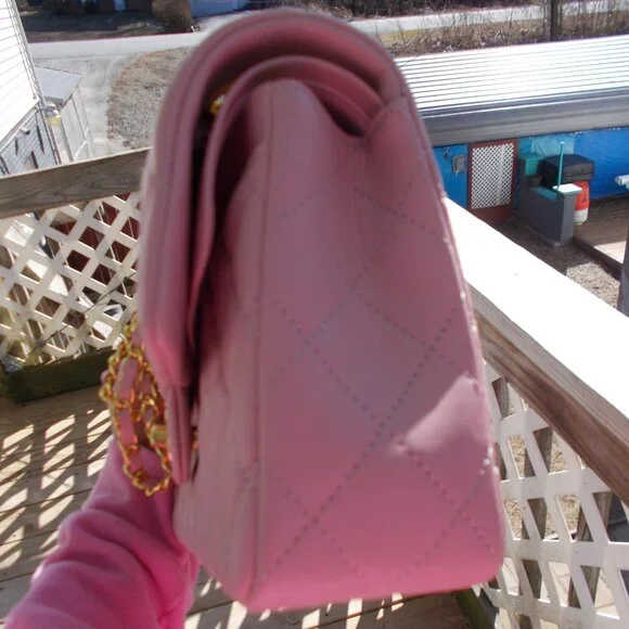 Quilted handbag pink - Picture 2 of 5